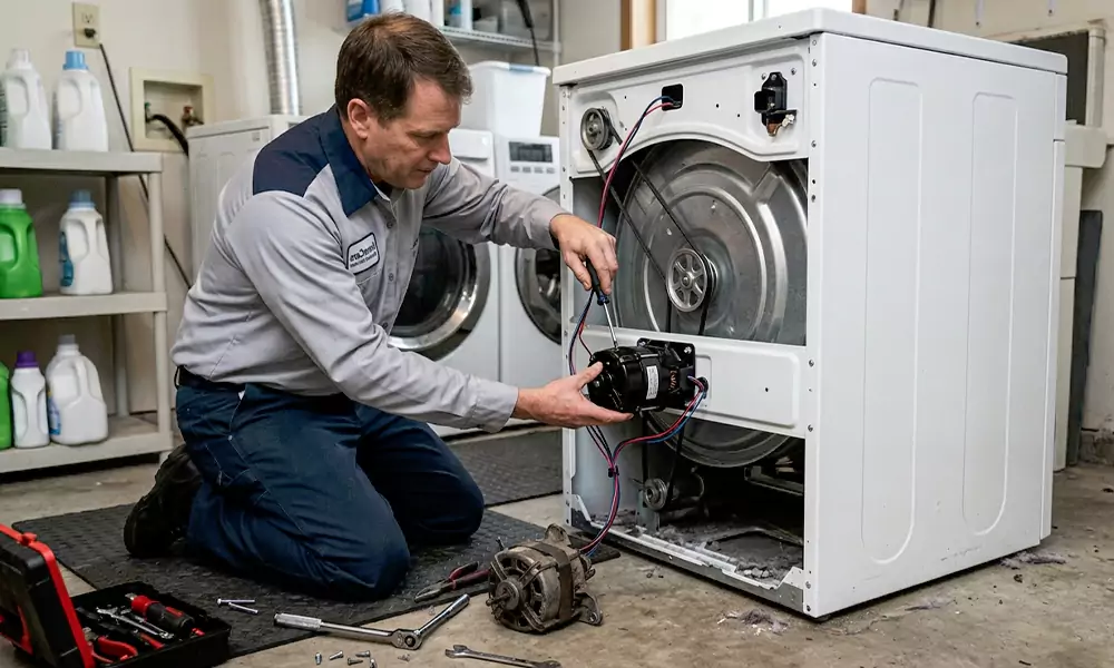 Dryer Motor Replacement in Dracut, MA