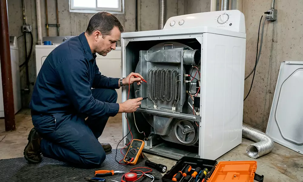 Dryer Not Heating Repair in Dracut, MA