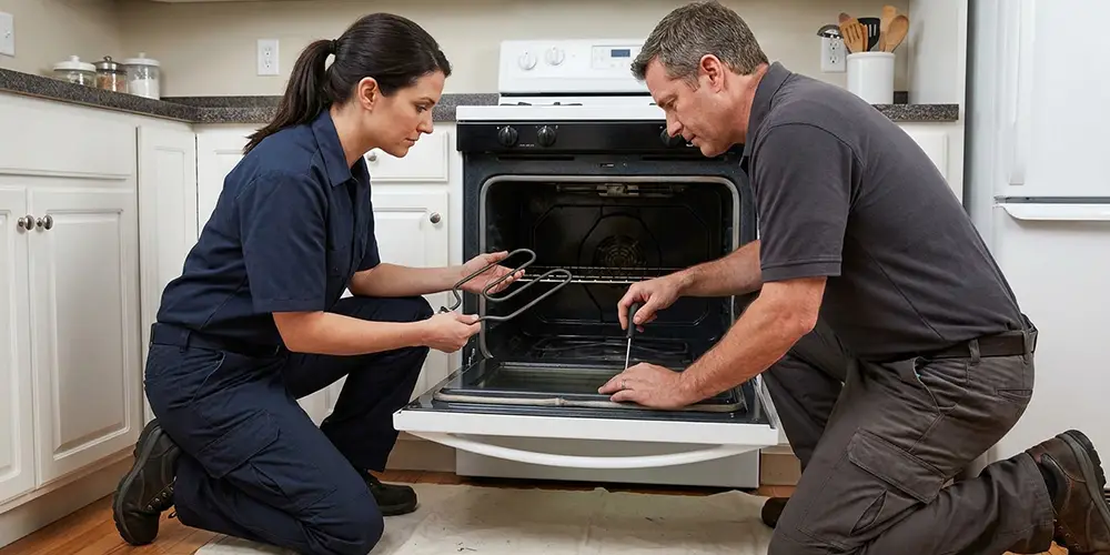 Oven Heating Element Replacement in Dracut, MA